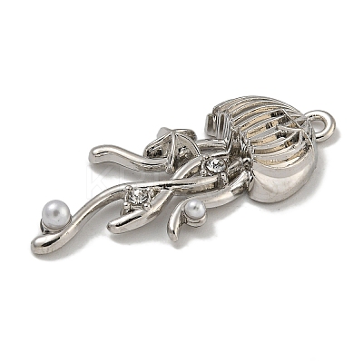 Rack Plating Alloy Pendants PALLOY-F312-45P-1
