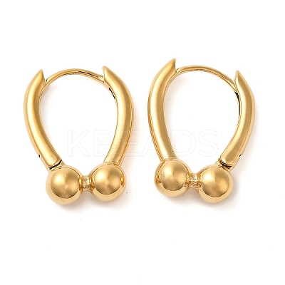 Real 18K Gold Plated 304 Stainless Stee Hoop Earrings EJEW-U009-02G-02-1