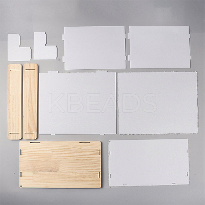 3-Tier Rectangle Clear Acrylic Minifigures Display Boxes ODIS-WH0017-104A-1