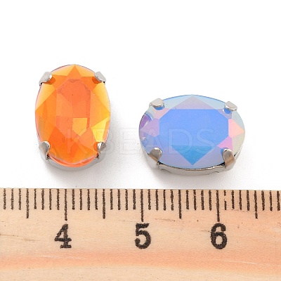 Oval Opal Sew On Rhinestones RGLA-G024-04B-P-1
