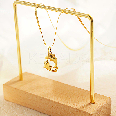 304 Stainless Steel Pendant Necklace for Women ZY3994-1-1