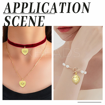 6Pcs 6 Styles Rack Plating Brass & Cubic Zirconia Pendants KK-SC0006-93-1