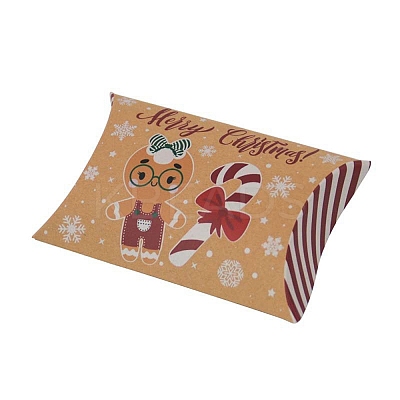 Christmas Theme Cardboard Candy Pillow Boxes CON-G017-02L-1