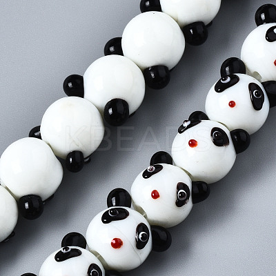 Handmade Bumpy Lampwork Beads Strands LAMP-Q031-001-1