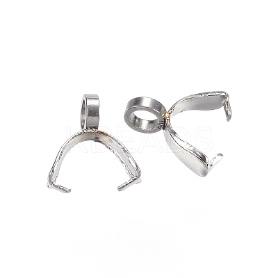 Non-Tarnish 304 Stainless Steel Ice Pick Pinch Bails LS-X-STAS-D448-077P-1