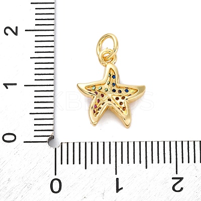 Brass Micro Pave Cubic Zirconia Pendants KK-S510-47G-04-1