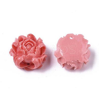 Synthetic Coral Pendants CORA-R019-031-1