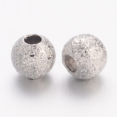 Brass Textured Beads X-EC247-1