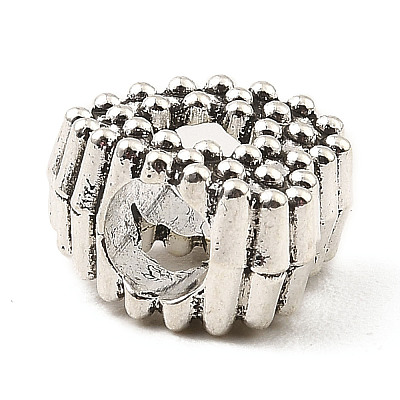 Tibetan Style Alloy European Beads FIND-E041-19AS-1