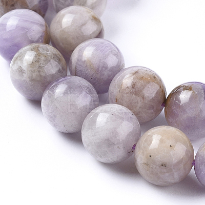 Natural Lavender Amethyst Beads Strands X-G-L555-01-8mm-1