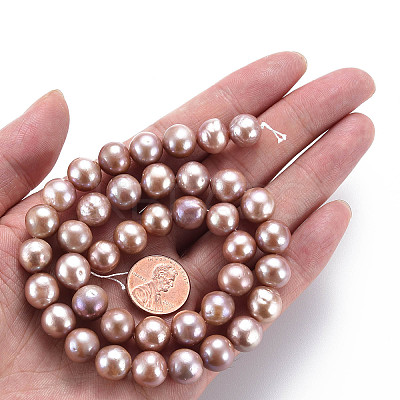 Natural Keshi Pearl Beads Strands PEAR-S020-L09-1