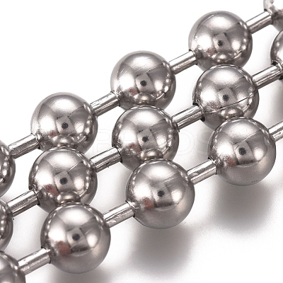 Tarnish Resistant 3.28 Feet 304 Stainless Steel Ball Chains X-CHS-E021-13L-P-1