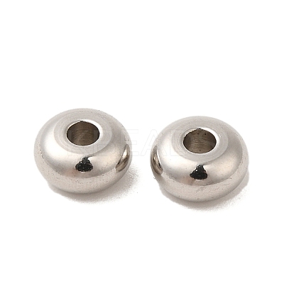 Tarnish Resistant Rondelle 304 Stainless Steel Beads STAS-S028-38-1