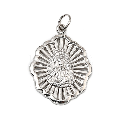 Virgin Mary Theme 304 Stainless Steel Pendants LS-STAS-I356-05P-04-1
