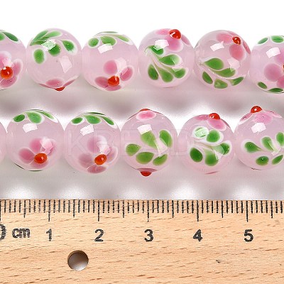 Handmade Lampwork Bumpy Beads Strands LAMP-A005-01E-1