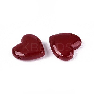 Dyed & Heated Imitation Jade Glass Beads GLAA-T023-44G-1
