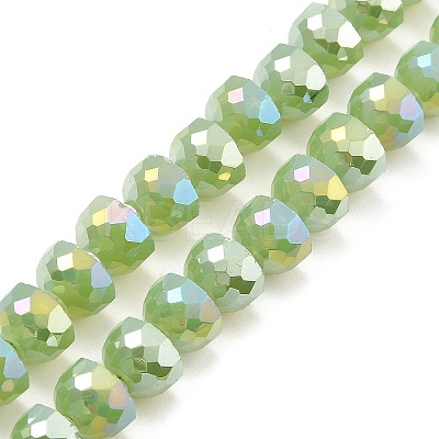 AB Color Plate Glass Beads Strands EGLA-P051-02A-A-1