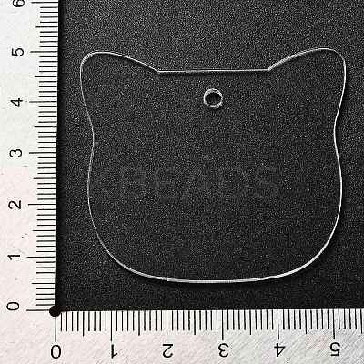 Transparent Acrylic Blank Pendants TACR-Z003-01A-1