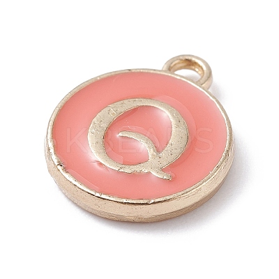 (Defective Closeout Sale Border damaged) Golden Plated Alloy Enamel Charms ENAM-XCP0001-20Q-1