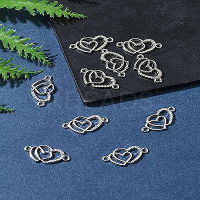 10Pcs Alloy Crystal Rhinestone Links/Connectors ALRI-FS0001-02P-1