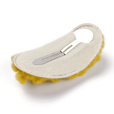 Faux Fur Imitation Lambs Wool Snap Hair Clips PHAR-P004-03-1