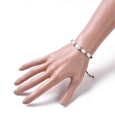 Braided Bead Bracelets BJEW-JB04820-01-1