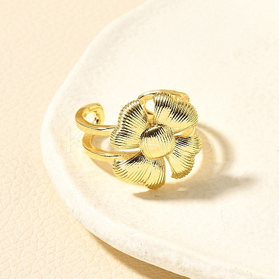 Brass Cuff Rings for Women RJEW-Q008-08G-1