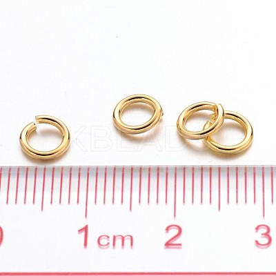 Brass Open Jump Rings JRC6MM-G-1
