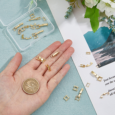 12Pcs 3 Styles Eco-Friendly Brass Watch Band Clasps KK-DC0003-98-1