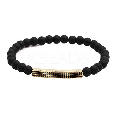 6MM Natural Obsidian Beaded Bracelets PY2315-4-1