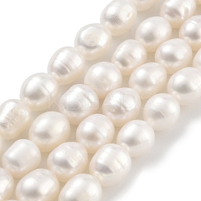 Natural Cultured Freshwater Pearl Beads Strands PEAR-P062-08G-1
