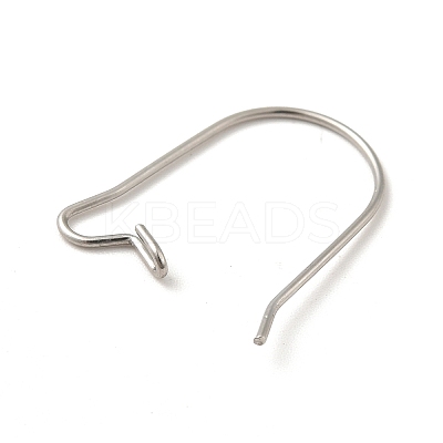 Tarnish Resistant 316 Surgical Stainless Steel Hoop Earrings Findings Kidney Ear Wires LS-STAS-E009-6-1