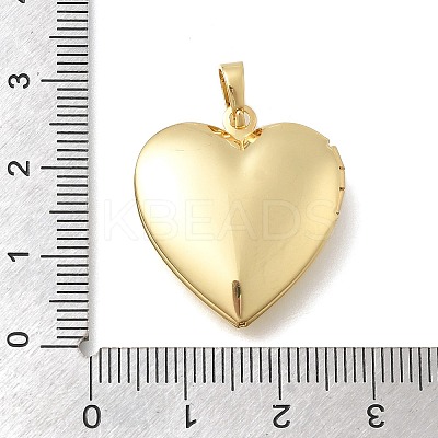 Valentine's Day Brass Heart Locket Pendants KK-D431-035A-G-1