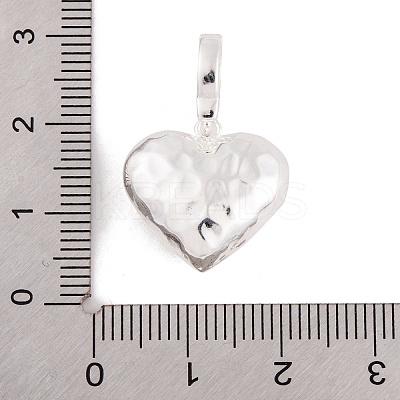 925 Sterling Silver Love Heart Pendants STER-P058-01C-S-1