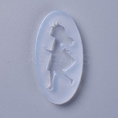 Food Grade Silhouette Silicone Statue Molds DIY-L026-045-1
