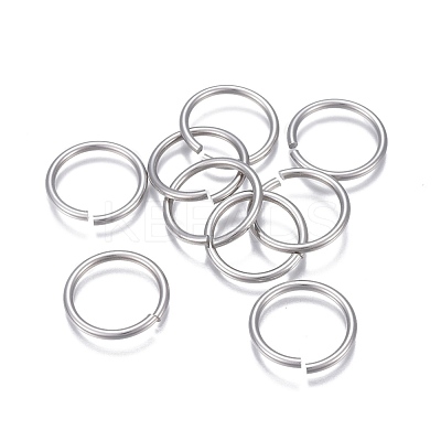 Tarnish Resistant 304 Stainless Steel Open Jump Rings X-STAS-P236-24P-1