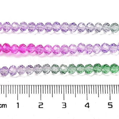 Transparent Painted Glass Beads Strands DGLA-A034-T3mm-A06-1