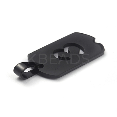 Ion Plating(IP) 304 Stainless Steel Pendants STAS-O127-E03-1