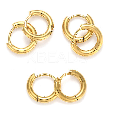 Ion Plating(IP) 304 Stainless Steel Huggie Hoop Earrings LS-EJEW-O087-06G-G-1