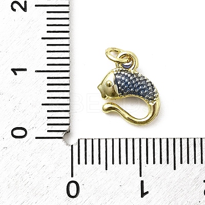 Brass Enamel Pendants KK-P338-07A-G02-1
