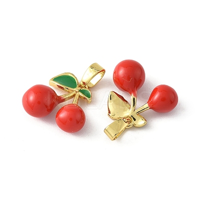 2Pcs Brass Enamel Charms KK-YW0002-27C-1