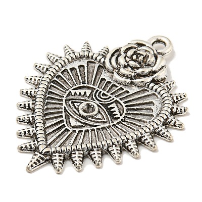 Tibetan Style Alloy Pendants Enamel Settings TIBE-L013-10AS-02-1