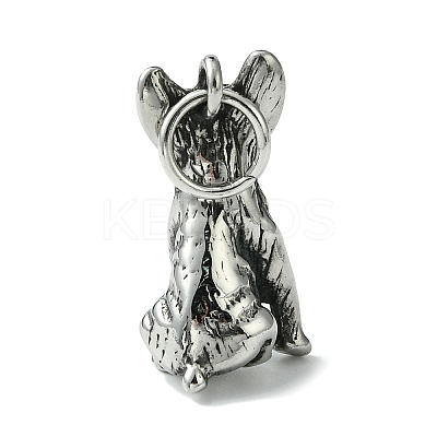 Retro 304 Stainless Steel Pendants STAS-G331-09B-AS-1