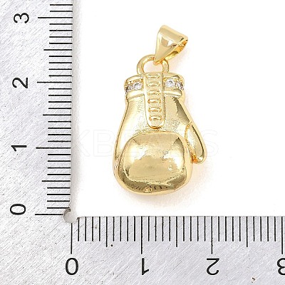 Brass Micro Pave Cubic Zirconia Pendants KK-Z145-06G-02-1