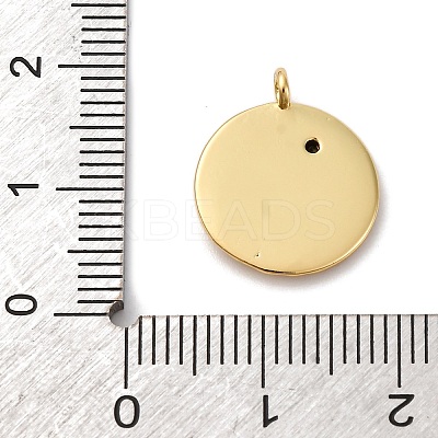 Brass Pave Cubic Zirconia Pendants KK-P308-46G-1
