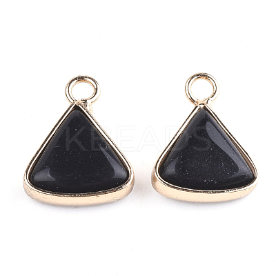 Synthetic Black Stone Pendants G-S344-10A-1