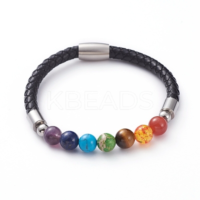 Chakra Jewelry BJEW-JB04854-1