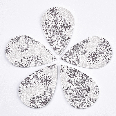 Imitation Leather Big Pendants X-FIND-N001-28D-1