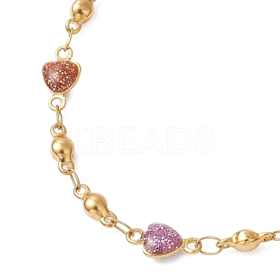 304 Stainless Steel Enamel Chain Necklace & Bracelet Sets SJEW-JS01378-1