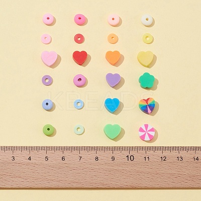 Handmade Polymer Clay Beads Strands CLAY-FS0001-09-1